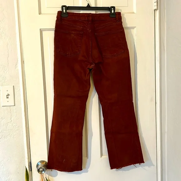 Zara Terracotta Denim Pants - Picture 6 of 6